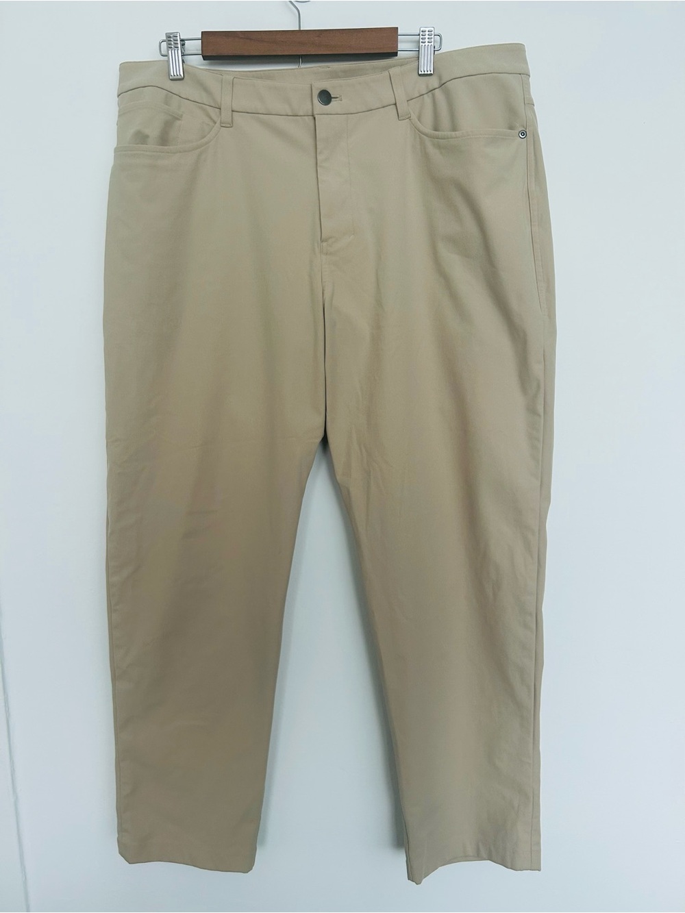Men's Lululemon ABC Classic-Fit 5 Pocket Pant 38 Warpstreme Khaki